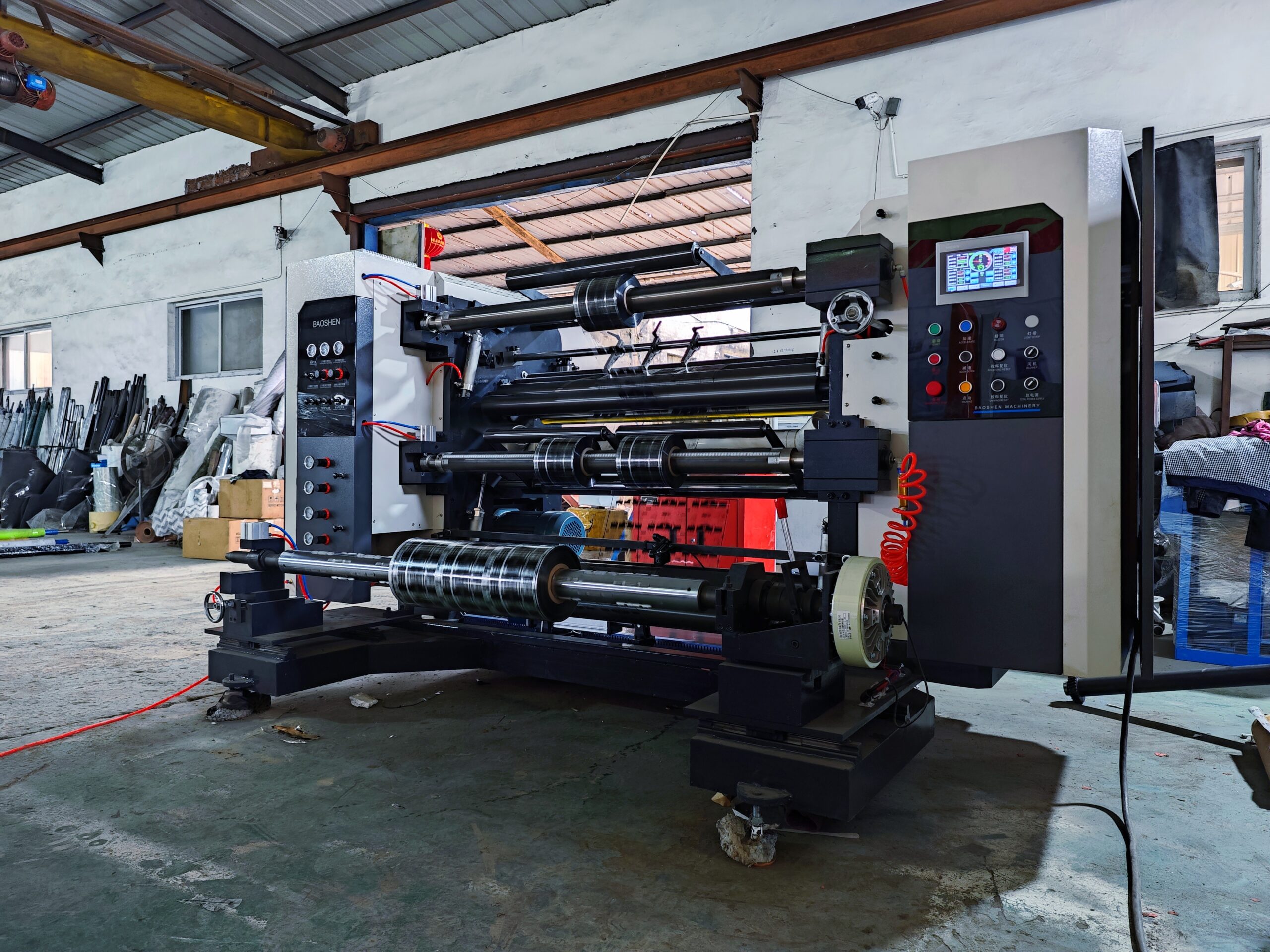 Roll to Roll Slitting Machine for plastic film BOPP PET PVC