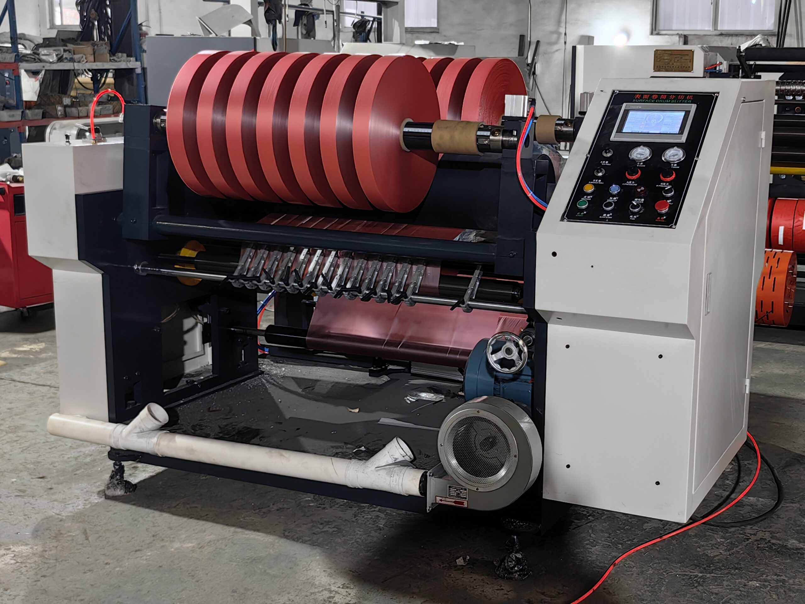 High Speed Servo Motor Surface Rewinder Slitting Machine