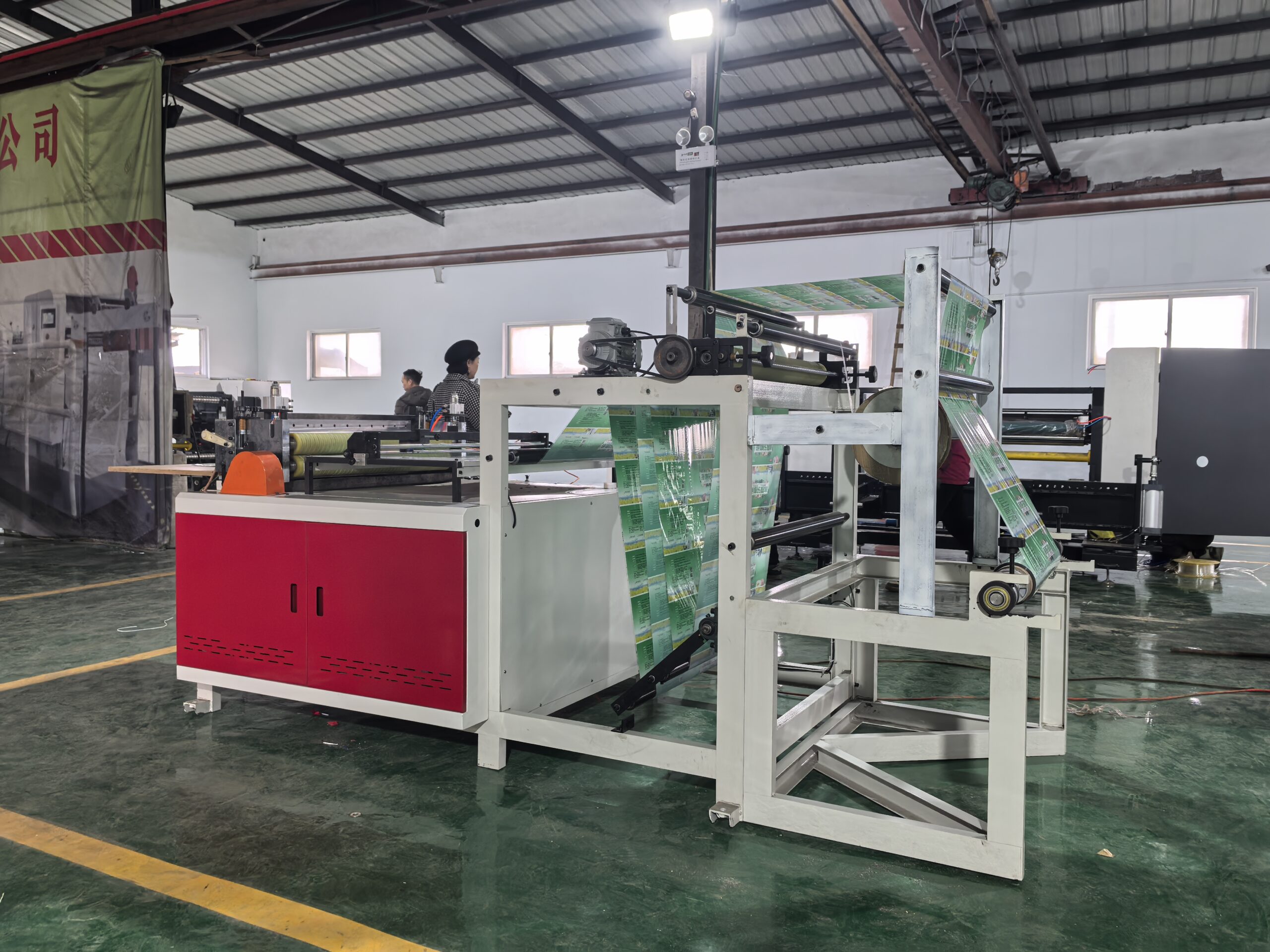 PET PVC Roll to Sheet Cutter Film Cross Cutting Machine