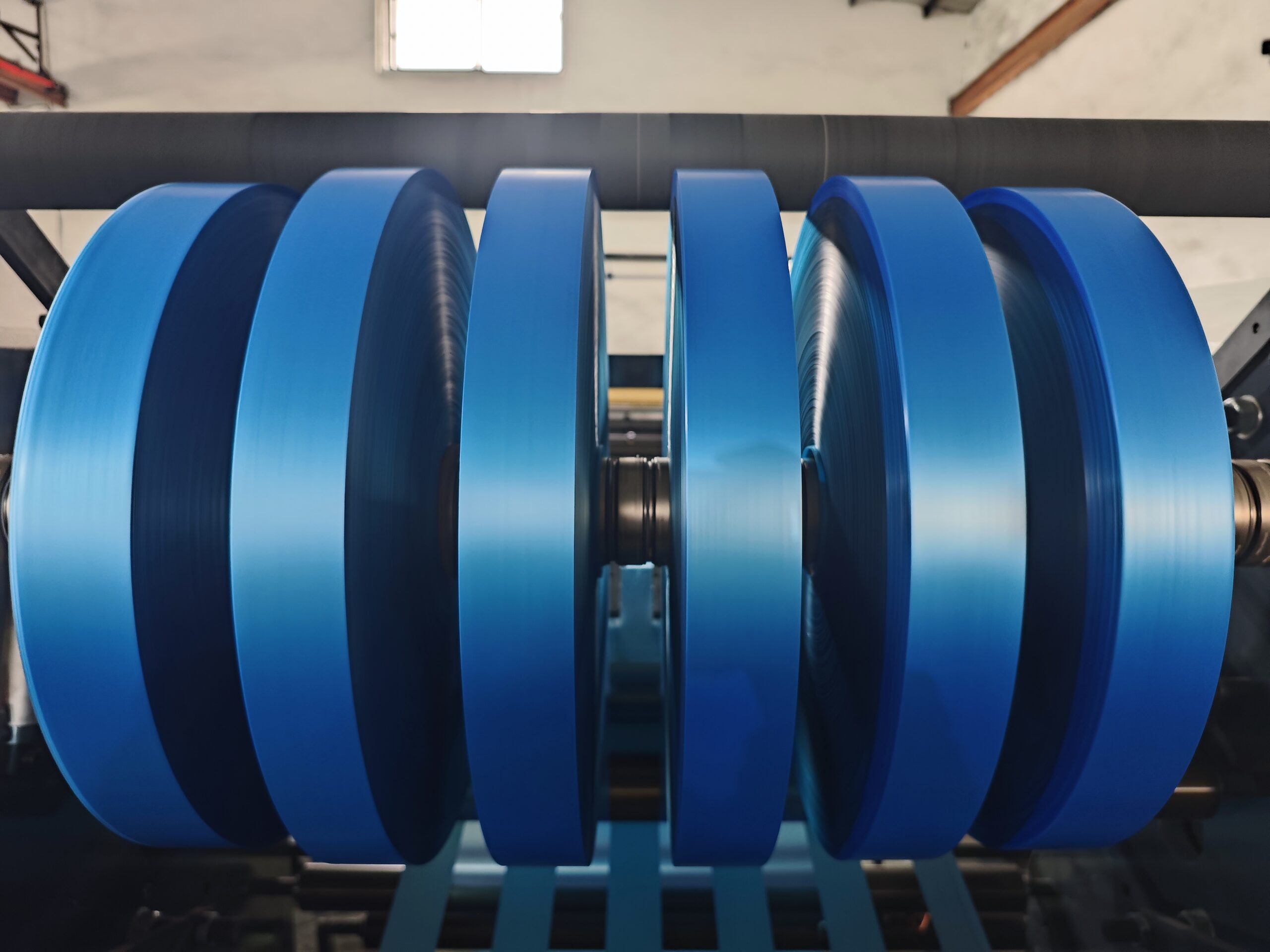 Plastic Film PVC Roll Slitting Rewinding with Slip Shaft