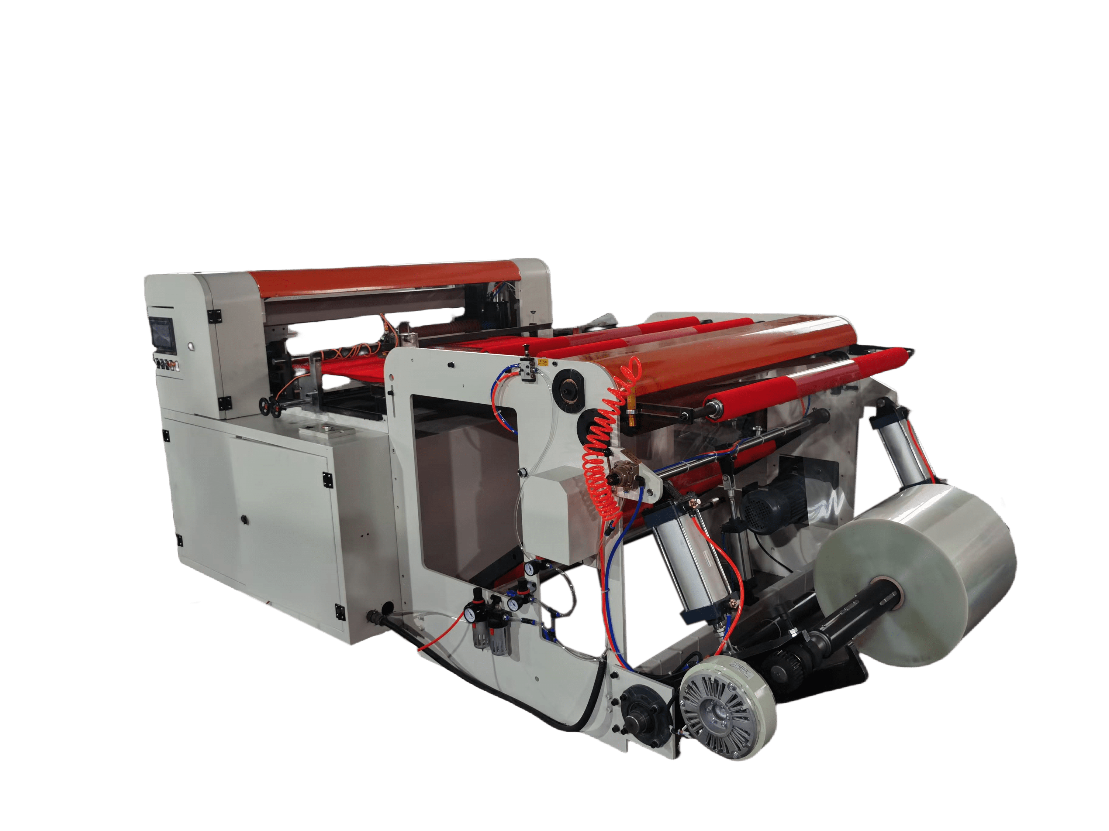 Sandwich and Hamburger Paper Roll to Sheet Cutting Machine